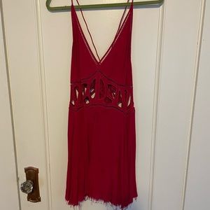 Free people pink mini dress